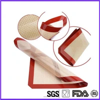 thick silicone baking mats fiber glass pad baking tools non stick heat resistant durable liner for bake pans