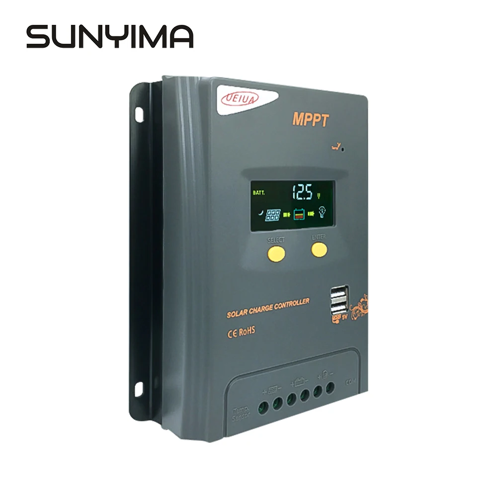 SUNYIMA MPPT Солнечный контроллер заряда солнечная панель Батарея Регулятор трекер