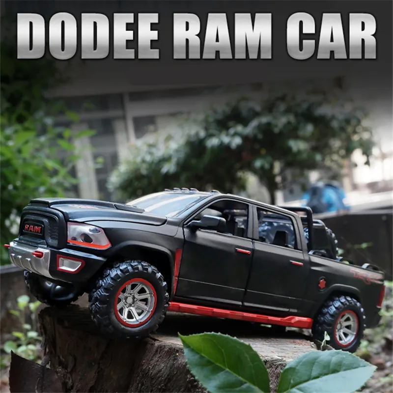 1:32 Dodge RAM TRX Pickup Alloy Car Model Diecasts Toy Off-road Vehicles Car Model Sound and Light Simulation Childrens Toy Gift