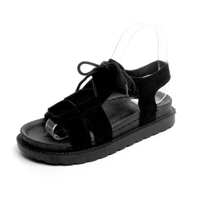 

Sandals Female 2020 New Summer Flat White Students Thick Bottom Beach Shoes Women Casual Roman Sandals
