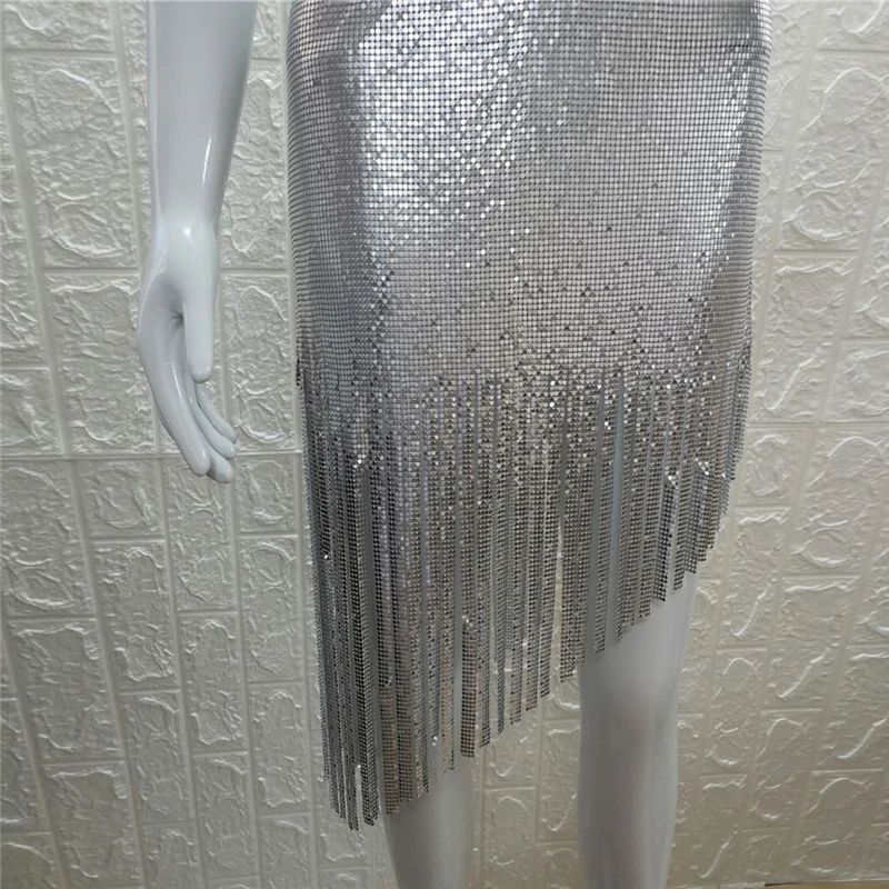 Bling Металлический мини платье с блестками пикантные туфли низким вырезом на