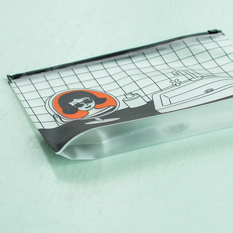 Новый ПВХ прозрачный водонепроницаемый карандаш сумка органайзер для хранения