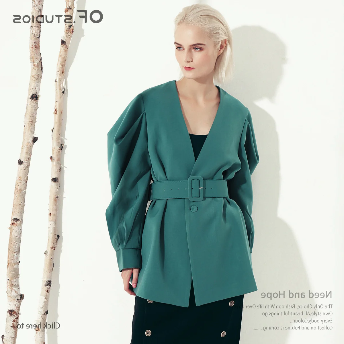 

21 early spring solid color medium long sleeve loose thin coat female