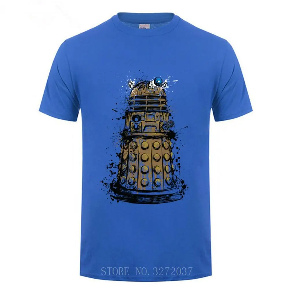 2019 новый модный принт Exterminate Мужская футболка 100% хлопок o-образным вырезом с