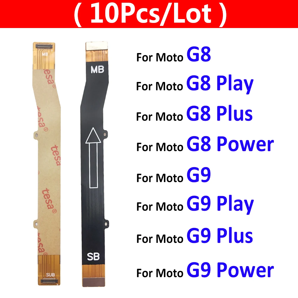 10pcs Main Board Mainboard Connect Flex Cable For Motorola Moto G8 G9 Plus Play Power One Hyper Macro Vision Fusion G 5G | Мобильные