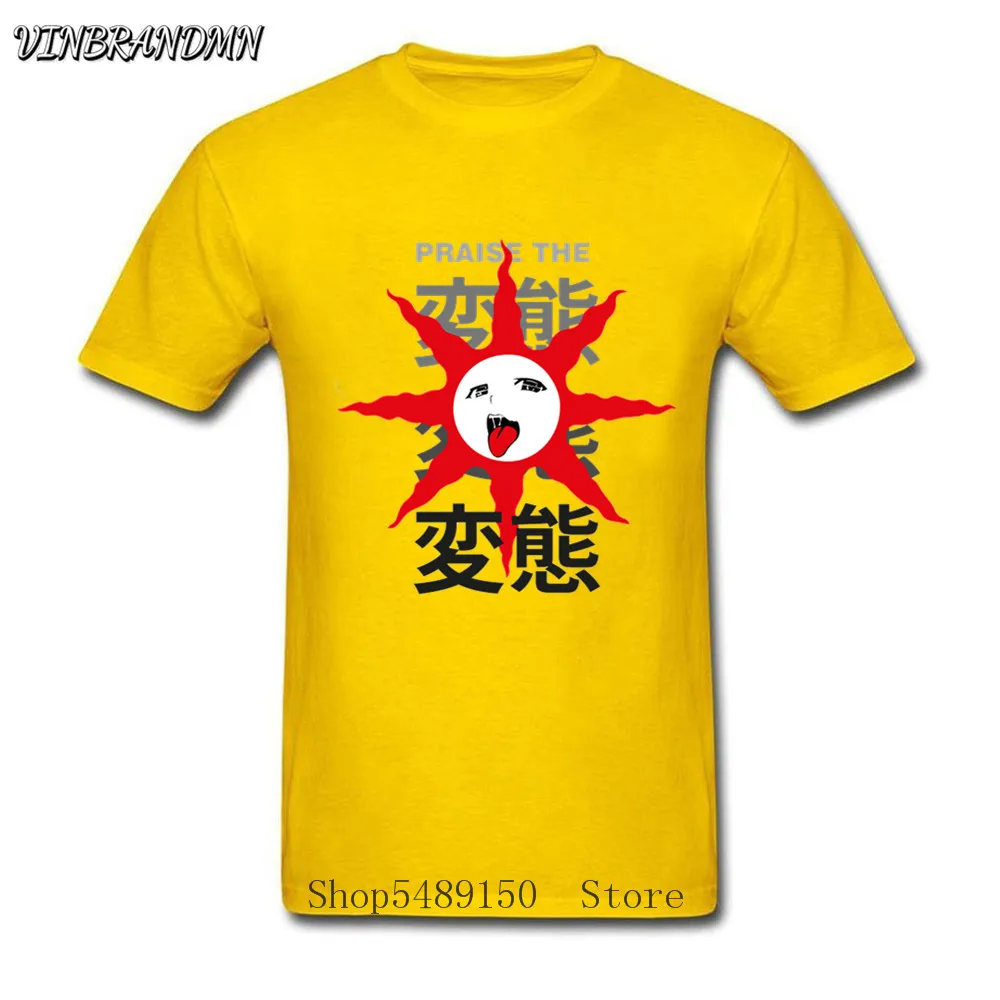 Повседневная Уличная одежда для фитнеса Мужская футболка с надписью хвалю Hentai