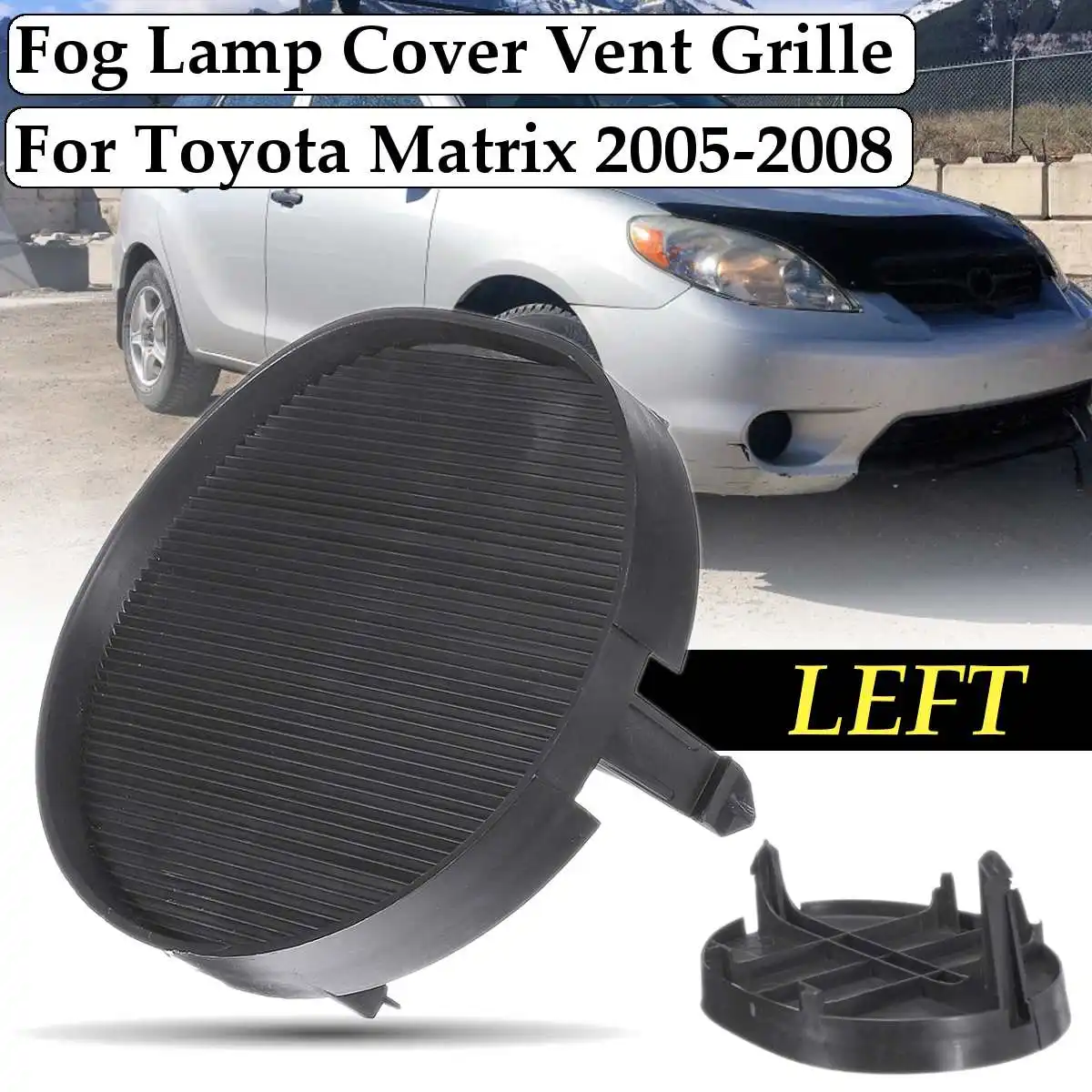 left Накладка переднего бампера для Toyota Matrix 2005 2006 2007 2008 защита от света автомобиля аксессуары 5212802210 5212702180 - Цвет: left