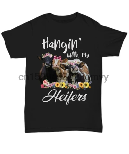 Висит с моим телок футболка для корова Lover фермер Для женщин подарок на ранчо |