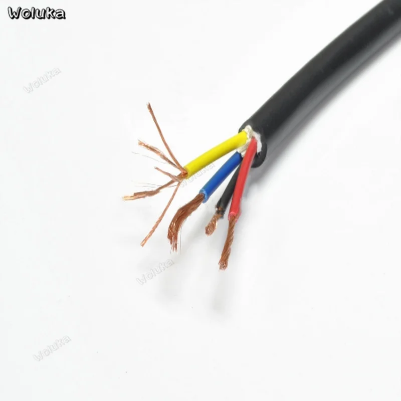 Черный кабель для динамика 1 м 100 4*1 5 мм из чистой меди мягкого типа аудио провод
