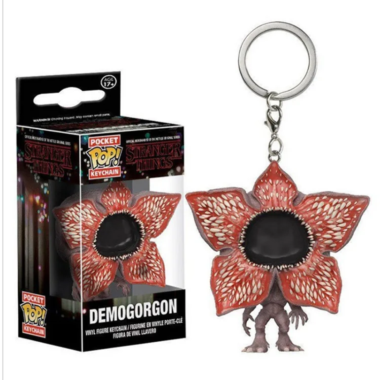 Demogorgon Новое поступление FUNKO POP карманная игрушка брелок Marvel Железный человек Игра Престолов Дейенерис Гарри Поттер коллекционное кольцо для ключей модель подарки - Цвет: Demogorgon