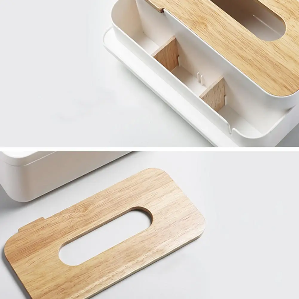 Moder деревянная коробка для салфеток бумажная многофункциональная хранения