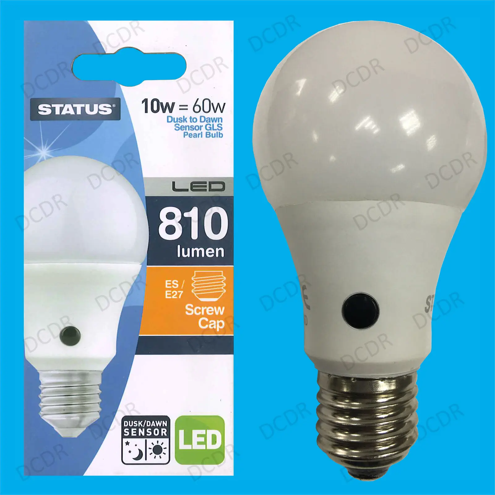 

9 Вт = 60 Вт светодиодный ночник GLS с датчиком заката до рассвета, Лампа безопасности, лампа Е27