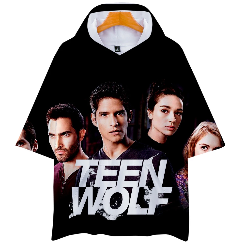 Новые летние толстовки Teen wolf со Скоттом и 3D принтом короткая футболка новая