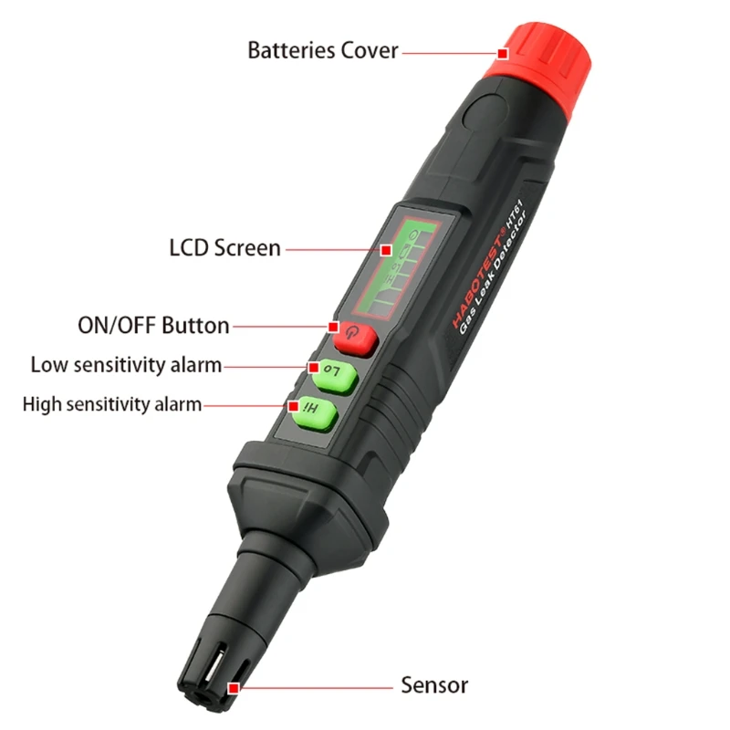 

Handheld Portable Gas Leak Detector Alarm Combustible Flammable Natural Methane
