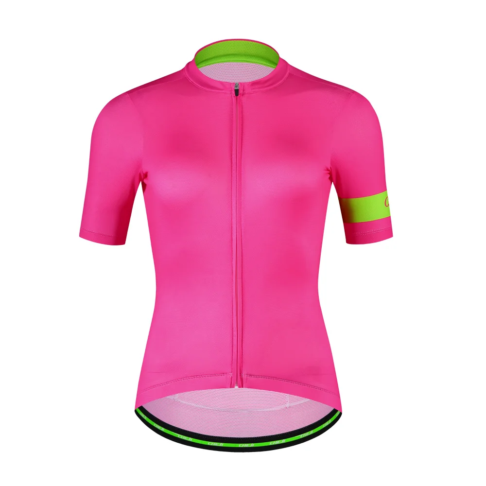 Женская дышащая трикотажная футболка с коротким рукавом|pro team cycling clothing|team