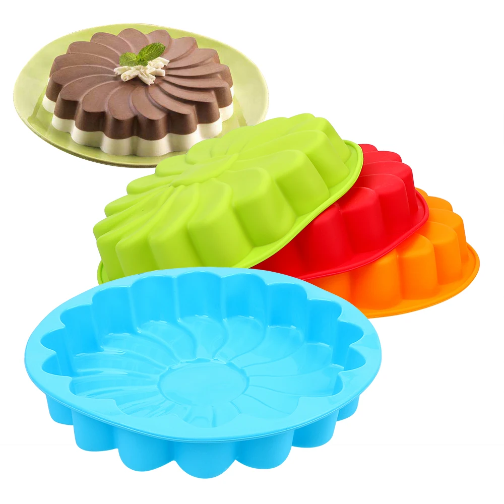 

3D Sunflower Silicone Mold For Baking Cookie Pastry Pancake Cake DIY Fondant Cake Decorating Tool Kitchen Utensil
