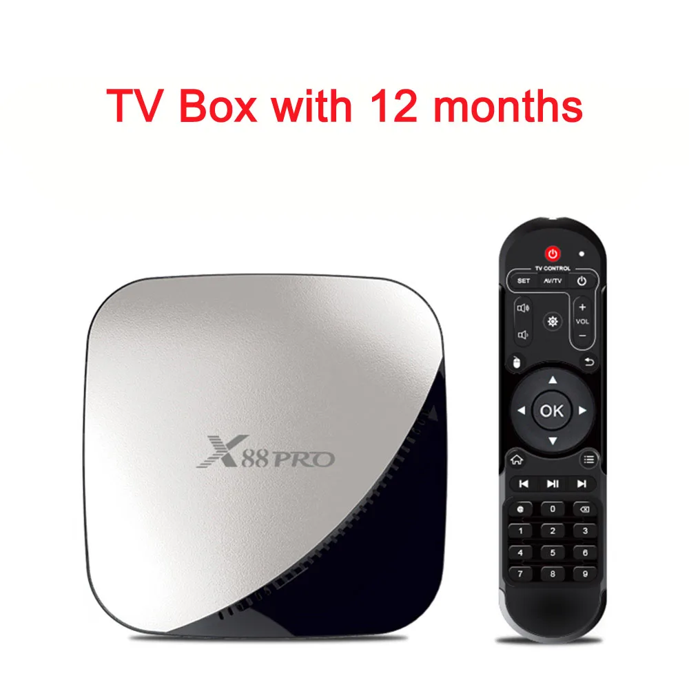 X88 Pro Android Европа греческая телевизионная коробка m3u tv IP tv Сталкер США Великобритания Италия, Испания Турция Португалия Польша Россия - Цвет: Черный