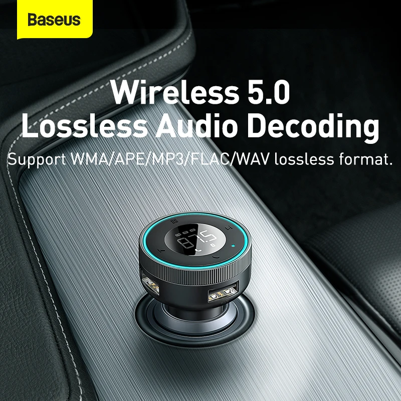 Baseus FM передатчик модулятор Автомобильный Беспроводной Bluetooth 5 0 USB быстрая зарядка