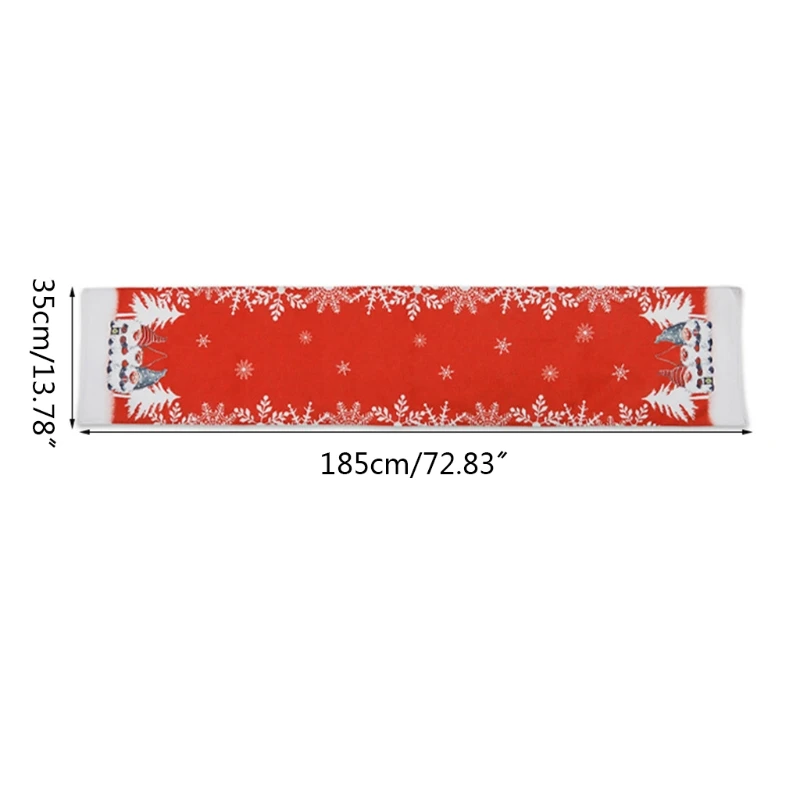 

Christmas Swedish Gnome Table Runner Tablecloth Placemat Home Wedding Holiday Festival Decorations