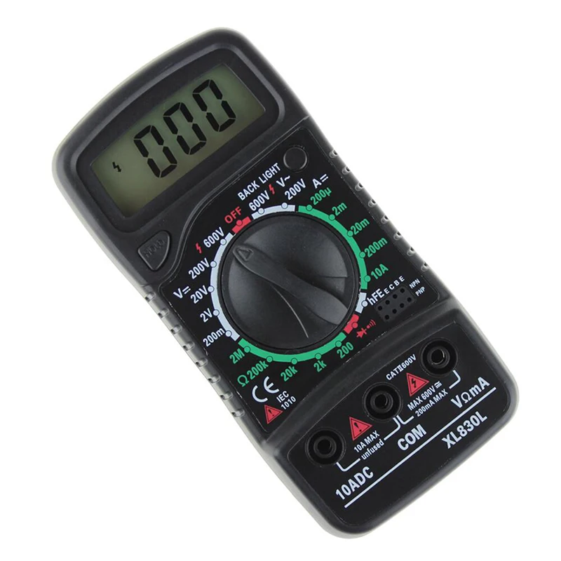 XL-830L цифровой ЖК-мультиметр Вольтметр Амперметр AC/DC/Ом Вольт ток тестер APR5_30