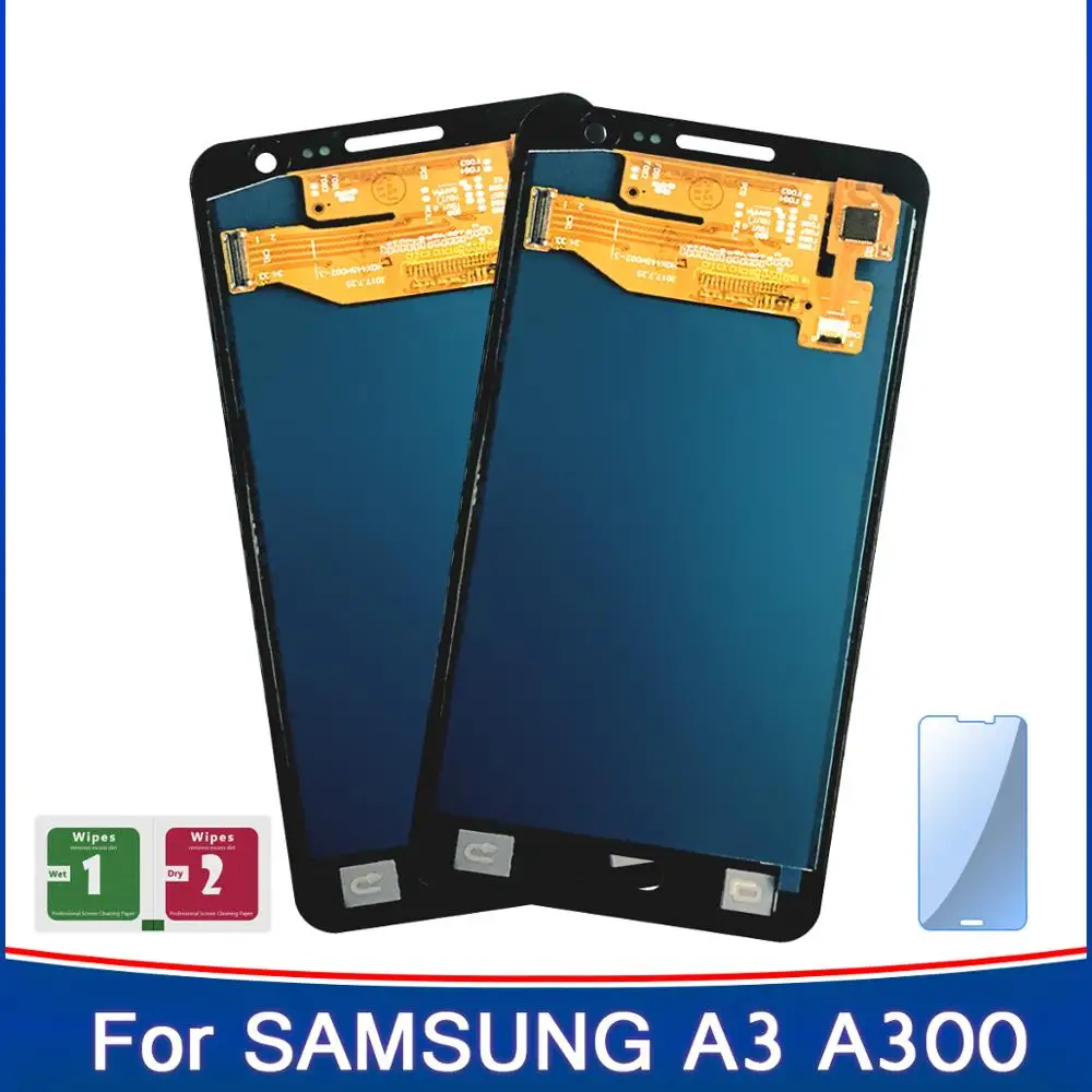 Высококачественный дисплей для Samsung Galaxy A3 ЖК сенсорный экран дигитайзер 2015 A300 A3000