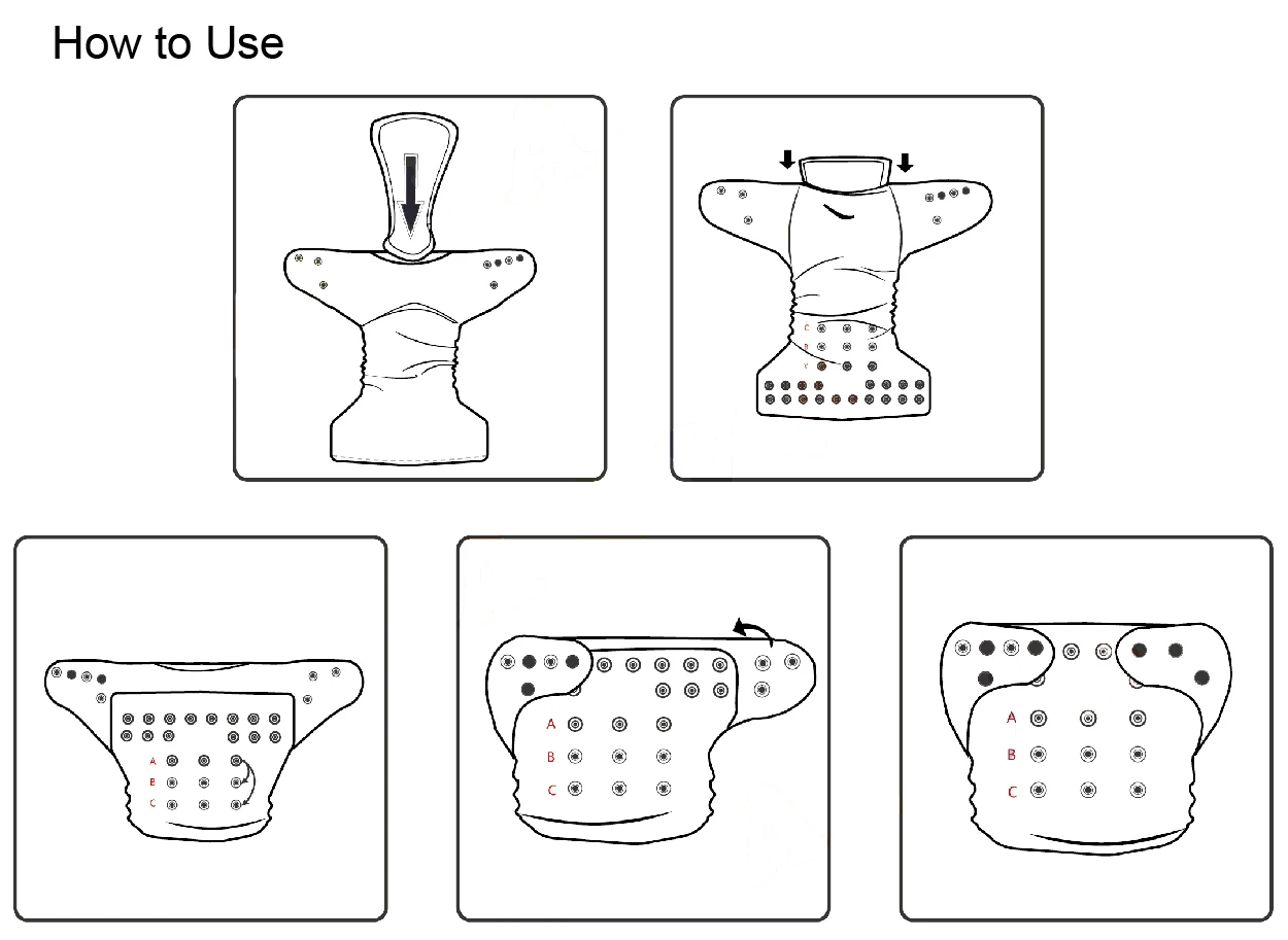 Моющиеся Современные тканевые подгузники ALVABABY с цифровой позиционной печатью