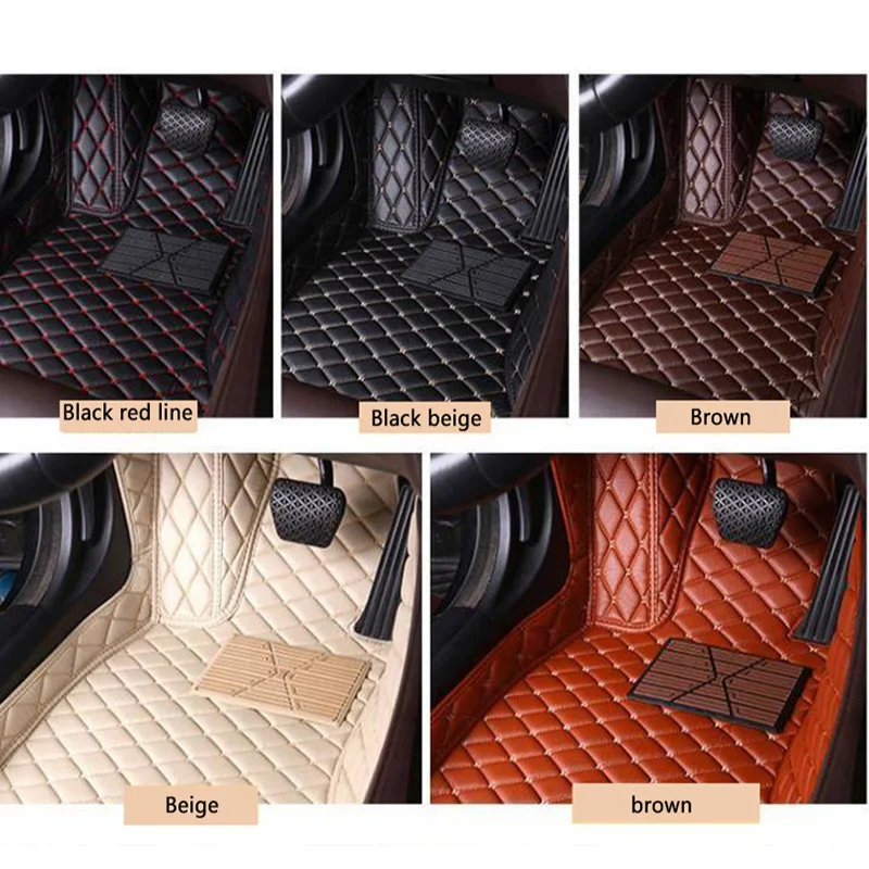 

Leather car floor Foot mat For Dacia dokker duster lodgy logan sandero,lincoln mkc mks mkx mkz of 2020 2019 2018 2017 2016
