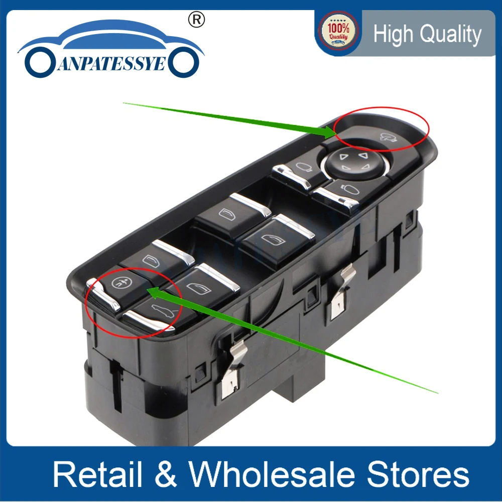 

Электрический переключатель управления окном 7PP959858MDML для Porsche Для Cayenne Panamera 2011-2016 для Macan 2015-2016