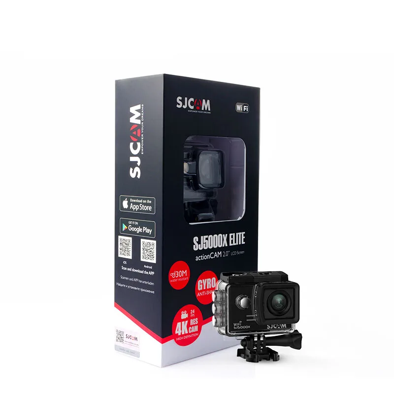 Оригинальная Экшн камера SJCAM SJ5000X Elite 4K Wi Fi погружение на 30 м водонепроницаемая 1080P