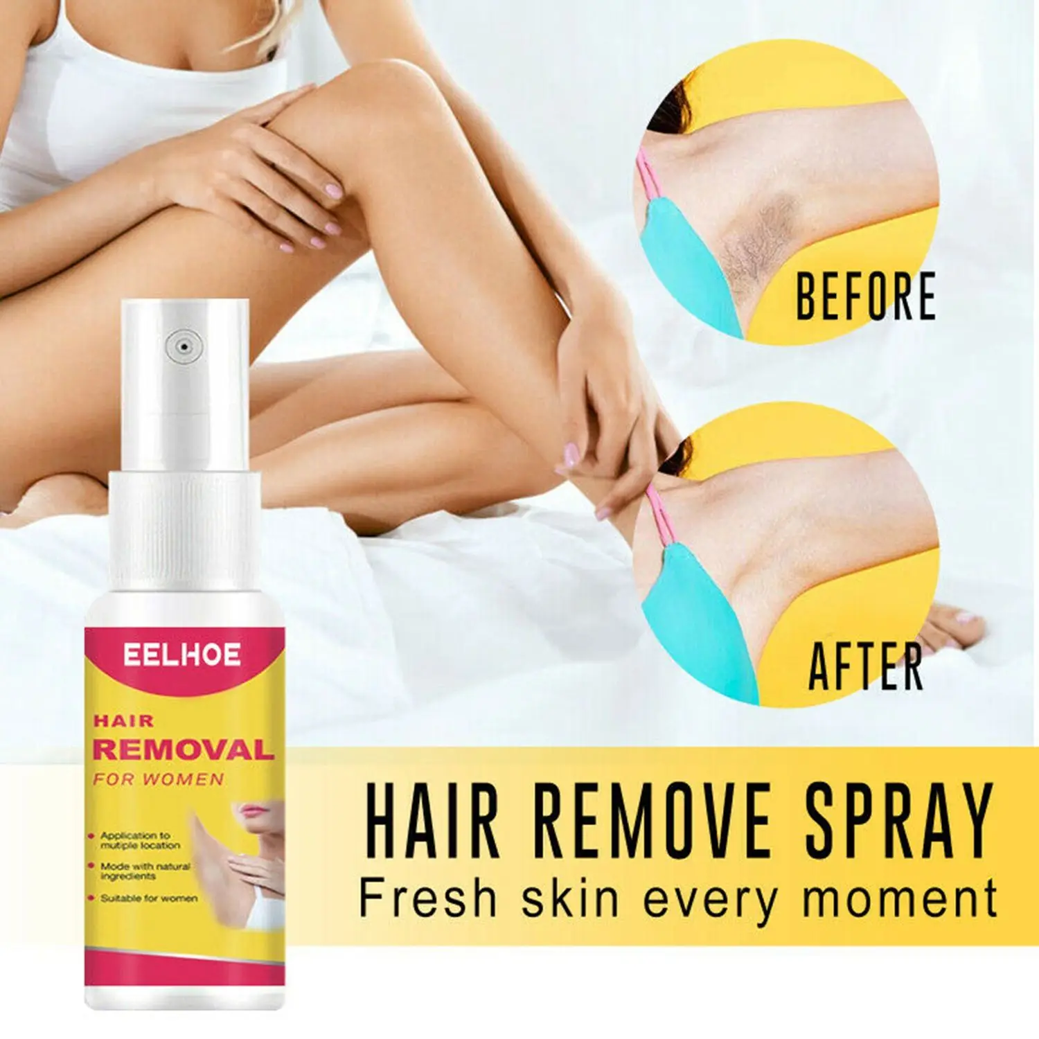 

Sale Bikini Intimate 100% Natural Permanent Painless Hair Removal Spray Inhibitor Stop Hair Growth Face Arm Armpit Leg
