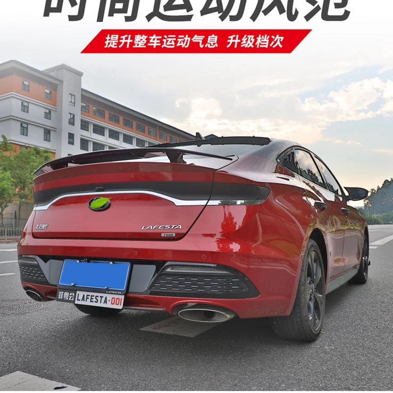 

Высококачественный задний спойлер для Hyundai LA FESTA из АБС-пластика Неокрашенный, крышка крыла багажника, Стайлинг автомобиля