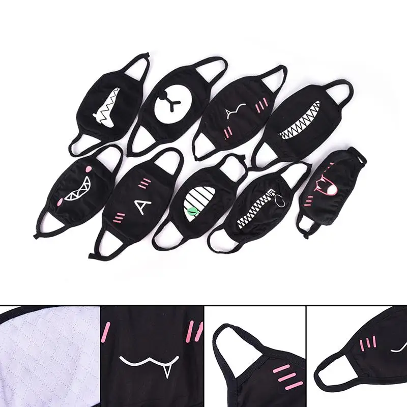 BearPaw 1 шт. хлопковая Пылезащитная маска для лица унисекс стиль Kpop черный медведь