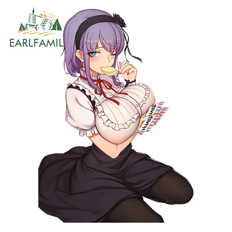 EARLFAMILY, мультяшная красота, авто стиль, сексуальная девушка, аниме, автомобильная Наклейка на окно, бампер, мотоцикл, наклейка, водонепроницаемая, автомобильная наклейка - Название цвета: Style G