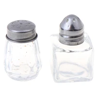 2pcsset diy glass seasoning bottle jar set dollhouse miniature 112 doll houses accessories
