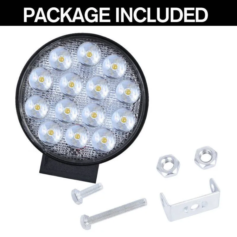 

Spot Light 12/24V LED 140W Bulbs Car Lamps Offroad Parts SUV Tractor 2pcs