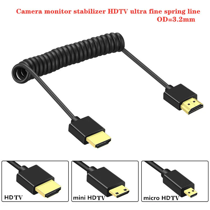 Супермягкий Micro Mini HDMI совместимый штекер HDTV 2 0 в тонкий 4k hd светильник портативный