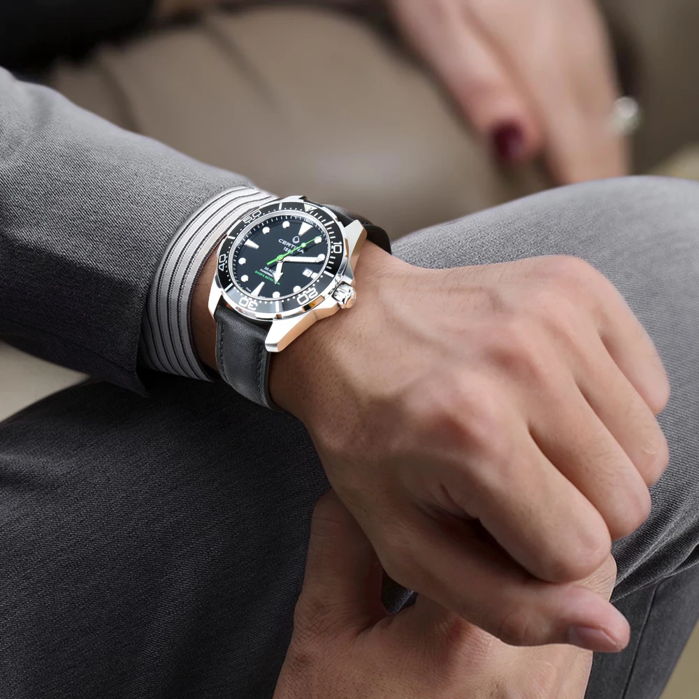 DEETLE Genuine Leather Watch Strap 20mm 22mm 24mm Men Watchband Cow Leather Watch band For MIDO Casio SEIKO TISSOT