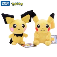 20cm tomy pokemon pet figures pikachu pichu cartoon plush toy pok%c3%a9mon plush keychain kawaii pendant toys kids xmas gift