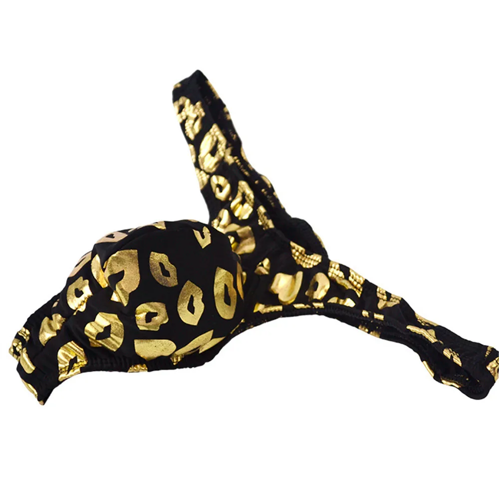 Горячие сексуальные мужские стринги купальники с забавным принтом пляжная