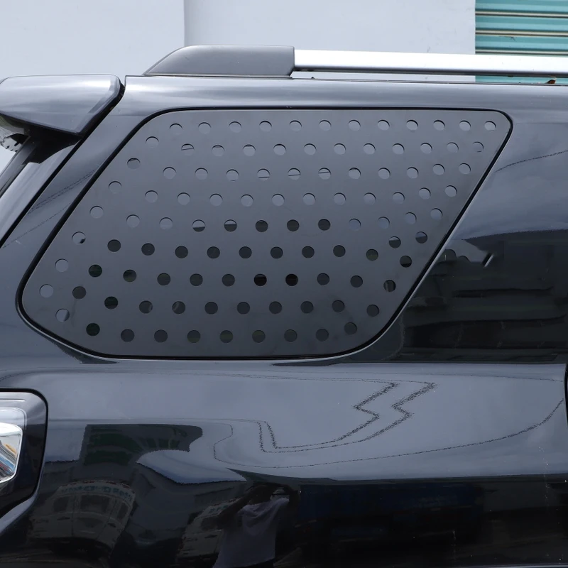 

Aluminum Alloy Black Rear Triangular Window Louver Cover Trim for Toyota 4Runner 2010-2020