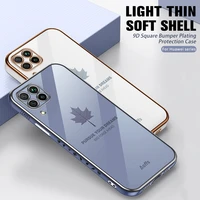 Luxury Maple Leaf Pattern Plating With Lanyard Phone Cover Case For Huawei P40 Lite Light Pro Soft Silicon Shockproof Coque