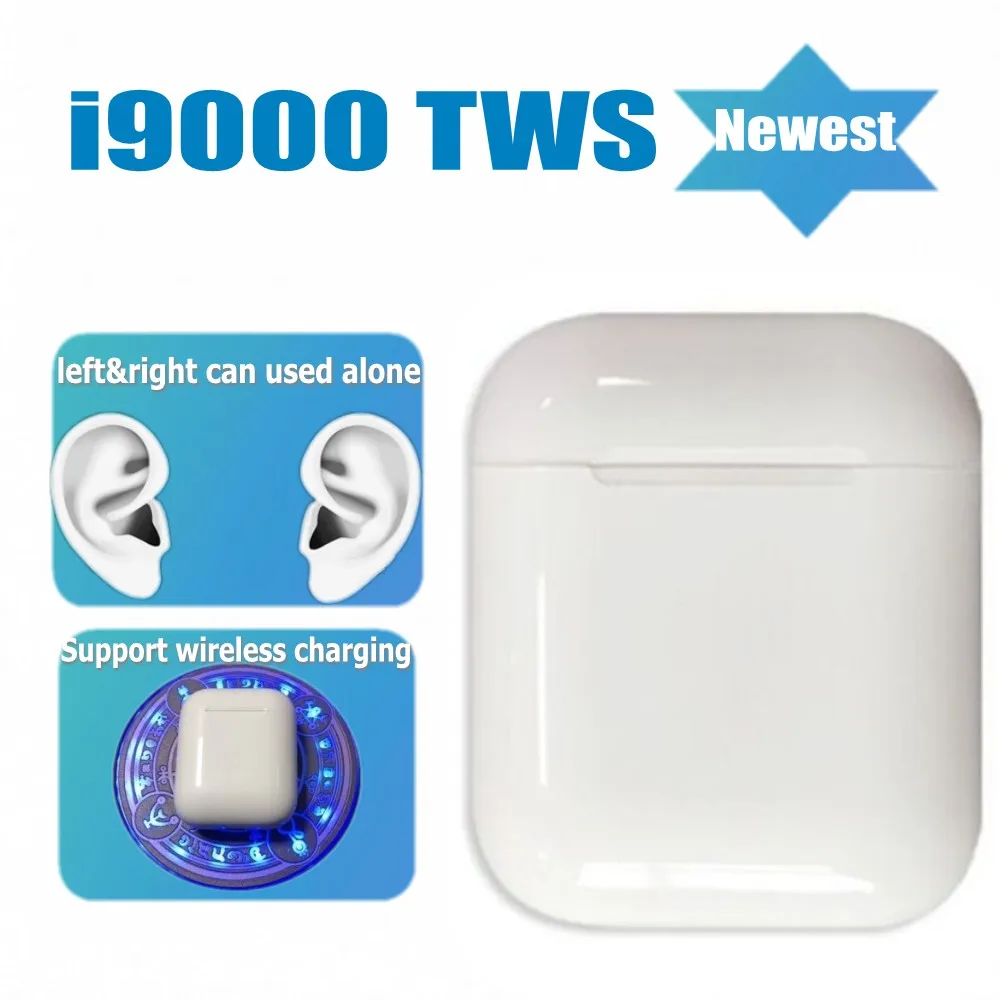 Оригинальный i9000 TWS беспроводной Bluetooth 5 0 наушники бас звук беспроводные pk W1 чип i20