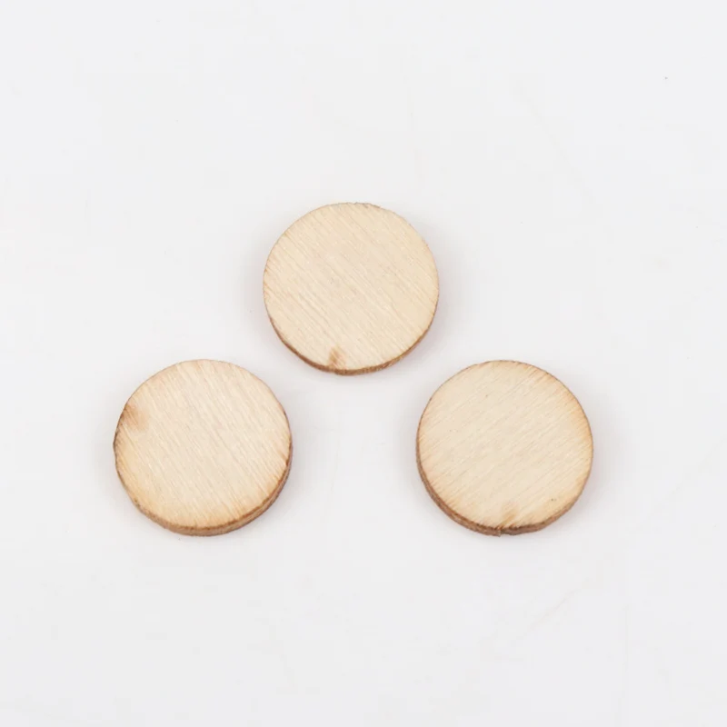Натуральное дерево круглые аксессуары для рукоделия скрапбукинг ручной работы