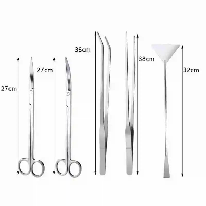 

Aquarium Fish Tank Algae Trimming Tool Aquatic Plant Multifunctional Steel Tool Cleaning O6O4