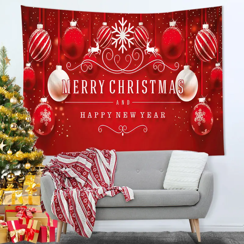 

1pcs Christmas Tapestry Santa Claus Winter Christmas Tree Tapestry for Bedroom Living Room Dorm Wall Home Decorations