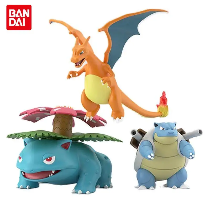 

BANDAI Pokemon Original Blastoise Venusaur Charizard scale world Pokemon Pikachu Anime Figure Toys Dolls Child Birthday Gift
