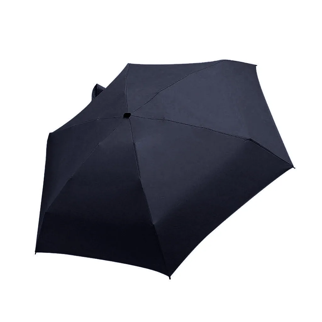 

Women Luxury Lightweight Umbrella Black Coating Parasol 5 Fold Sun Rain Umbrella Unisex Travel Protable Pocket Mini Umbrella