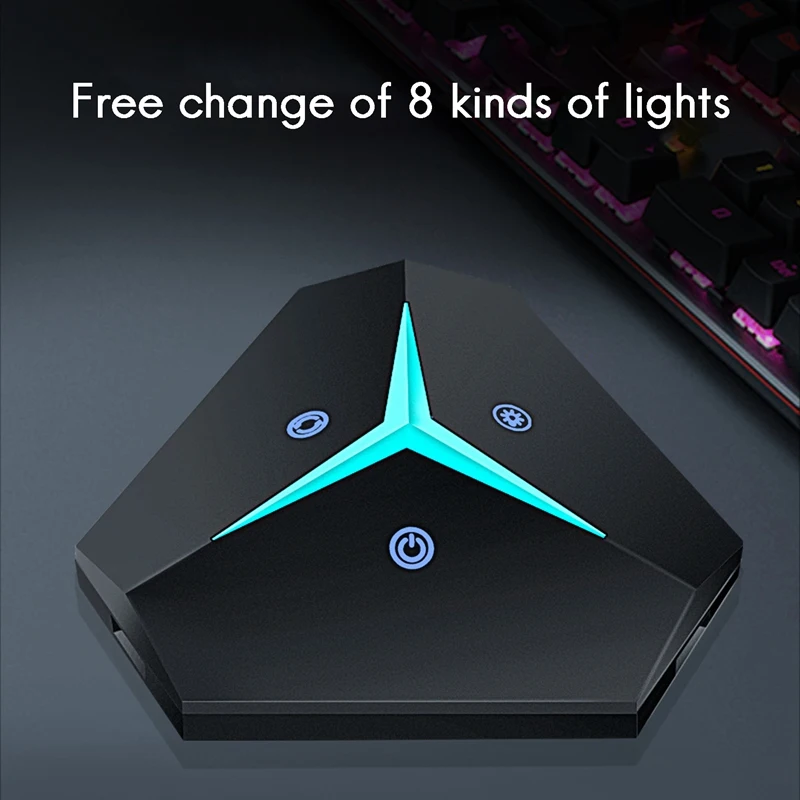 Переключатель для компьютера кнопка питания RGB + перезапуска с подсветкой