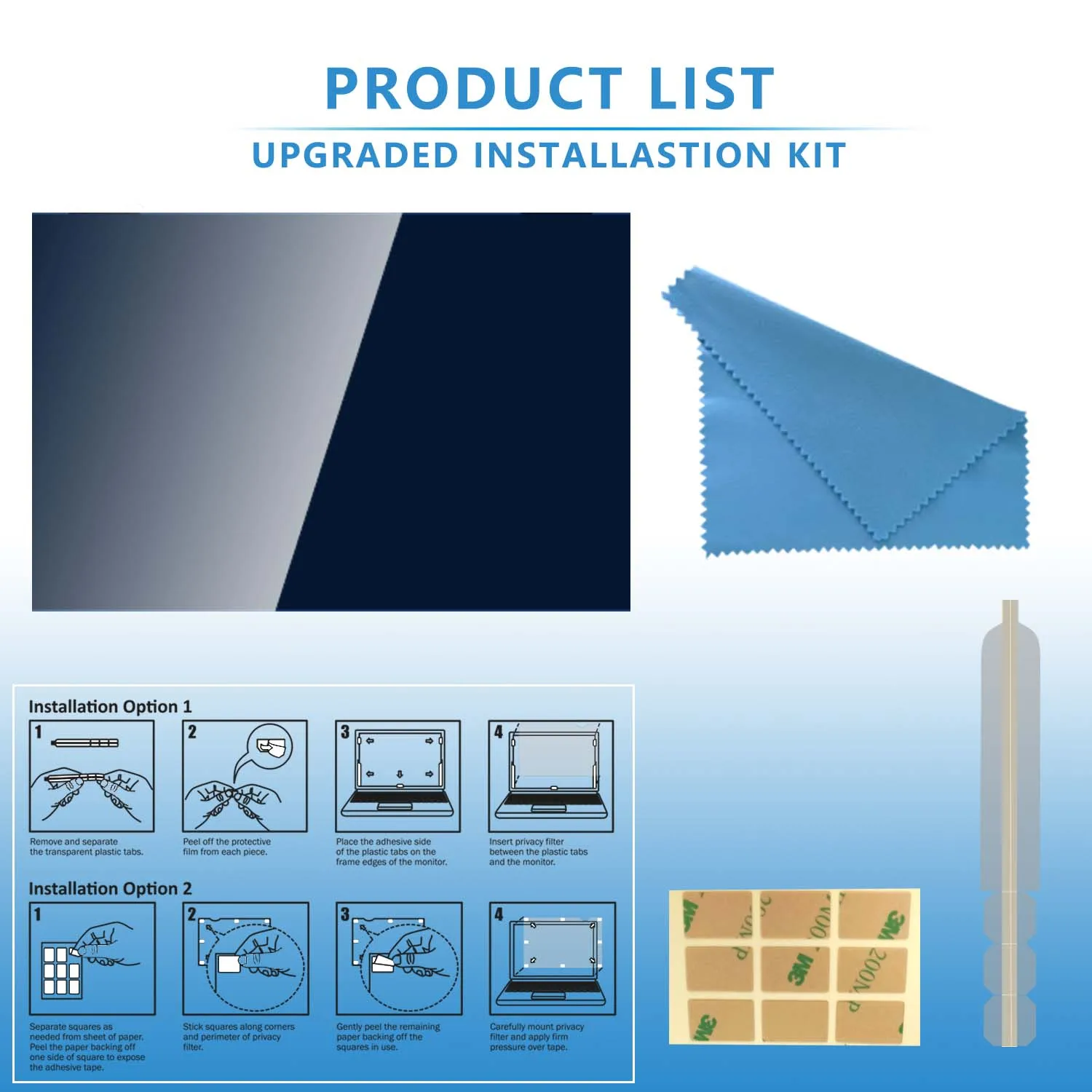 21.5 Inch LG Anti-Blue Light Privacy Filter Anti-Glare Screen Protective Film for 16:9 Widescreen Computer 475mm*267mm | Компьютеры и