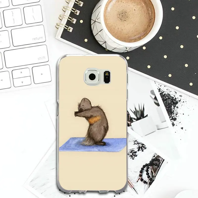 Soft Silicone TPU Cases for Samsung Galaxy Note 8 9 S2 S3 S4 S5 Mini S6 S7 S8 S9 S10 Edge Plus Lite Cute Animal Yoga Cat Hamster |